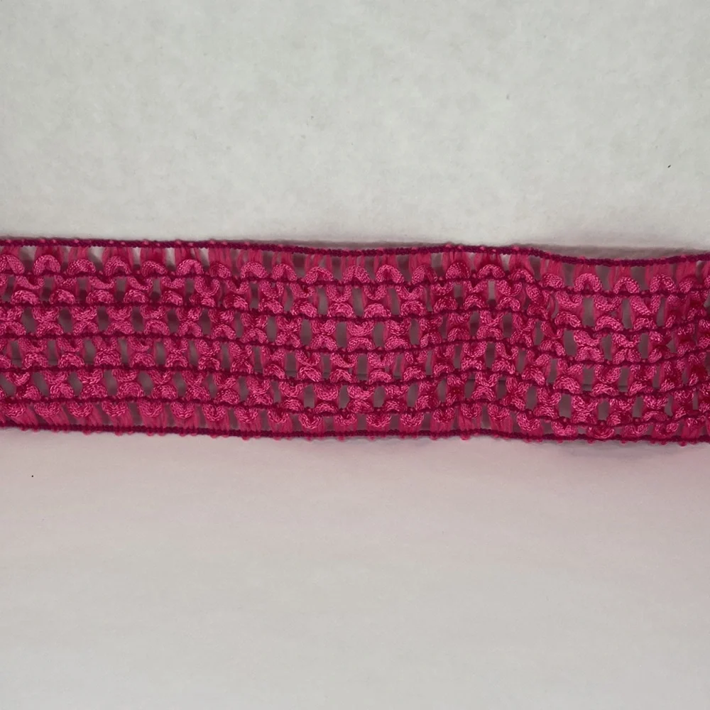 Light Purple Elastic Crochet Trim 1 3/4